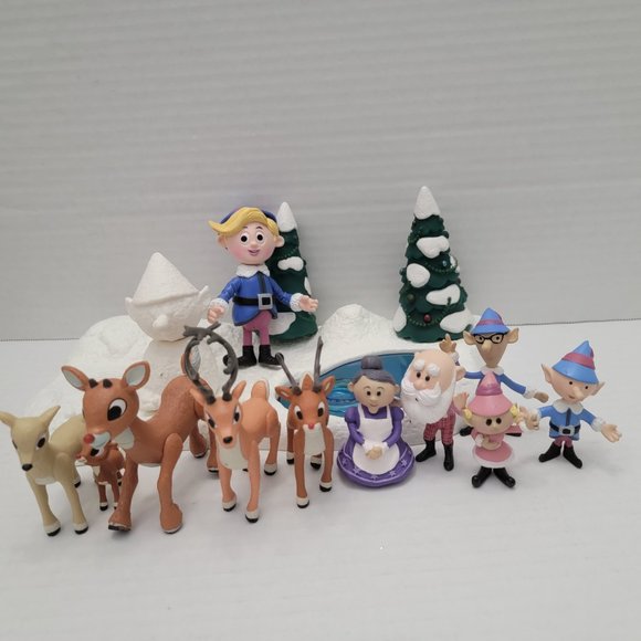 Memory Lane Rudolph The Red Nosed Reindeer A Couple of Misfits Island Figure LOT - Picture 4 of 16